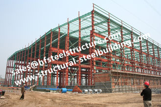China Pre Geschilderde Industriële van het Kadergebouwen S235JR van het Workshopstaal de Kolommenkaders leverancier